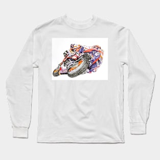 Ballpoint Sketching MotoGP Team No 93 Long Sleeve T-Shirt